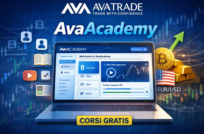 AvaAcademy di AvaTrade: corsi gratis di trading con video, lezioni e quiz
